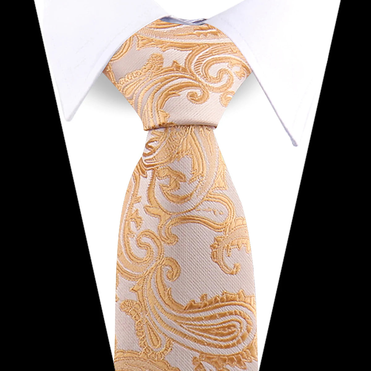 Corbata de seda de marca para hombre, azul, verde, naranja, Cachemira, ajuste Floral, boda, lugar de trabajo, puntos delgados, nueva moda