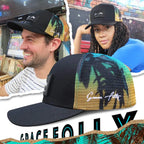Trucker Cool Designs Transpirable Cocoteros Bordado Béisbol Sombra al aire libre Protección solar Gorra de malla Sombrero para el sol para hombres y mujeres