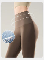 Leggings Piel Tiburón PV | Cintura Alta Bolsillo Espalda | Ajustado Sexy Fitness Yoga | Ticotrendy