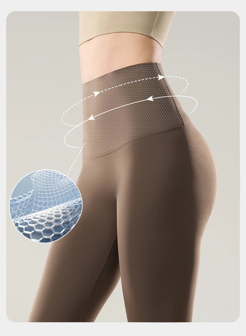 Leggings Piel Tiburón PV | Cintura Alta Bolsillo Espalda | Ajustado Sexy Fitness Yoga | Ticotrendy