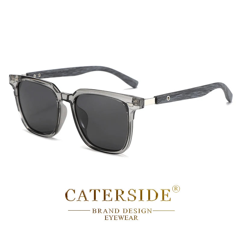 Gafas de Sol Polarizadas CATERSIDE | Montura TR90 y Patillas de Madera | UV400