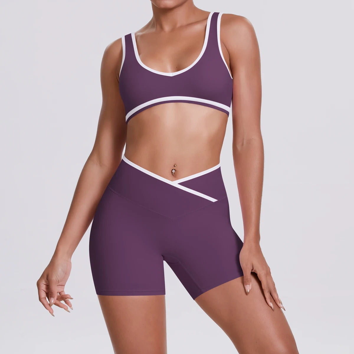 Conjunto Deportivo Mujer 2 Piezas | Yoga Gimnasio | Secado Rápido Ajuste Delgado