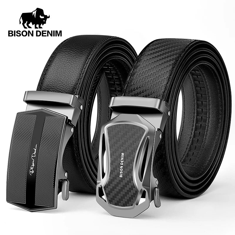Cinturón Masculino | Hebilla Automática | Cuero | Negocios y Casual