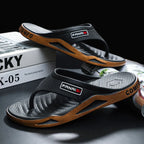 Chanclas Para Hombre | Estilo Juvenil | Diseño Patchwork | Ticotrendy | Colores Trendy | Calzado Casual