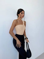 Traje de Baño Enterizo Un Hombro | Plisado Elegante y Sexy