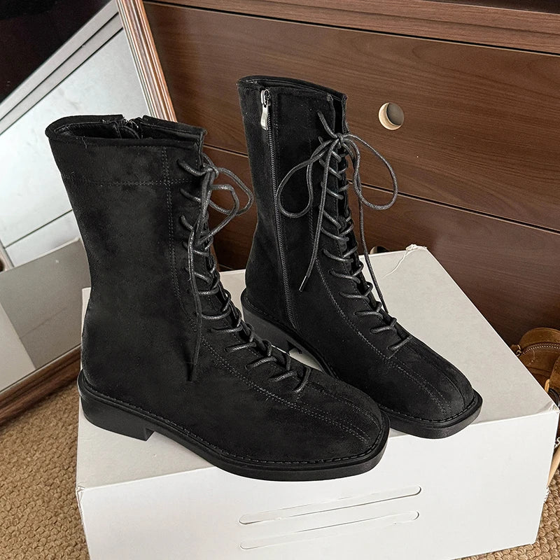 Botines de Suela Gruesa | Estilo Punk | Hebillas Modernas