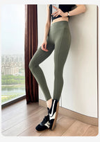 Leggings Piel Tiburón Bolsillo | Push Up Cintura Alta | Fitness Yoga Correr P-O | Ticotrendy