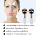 Rodillo de Metal mágico de acero inoxidable para terapia de frío, rodillo de belleza Facial de enfriamiento de oro rosa para la piel, gran oferta