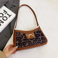 Bolso De Hombro Mujer Estampado Cocodrilo Lazo Vintage Pequeño