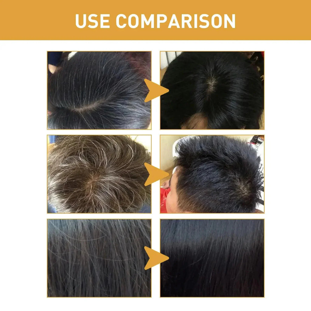 Champú para teñir el cabello con burbujas de plantas, tinte Natural para el cabello sin irritación, color gris, blanco a negro, coloración duradera, cuidado del cabello de estilo moderno