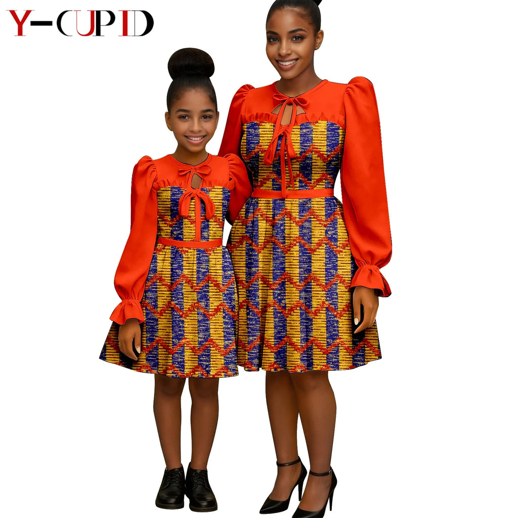 Vestido Africano Pareja y Bebé | Lazo Elegante | Tico Trendy
