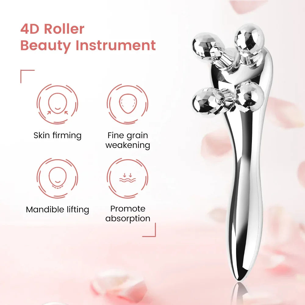 Masajeador Facial y Corporal 4D - Rodillo de Masaje en Y