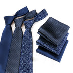 Conjunto De Lujo Corbata Pañuelo Clip Gemelos Accesorio Para Hombres