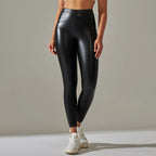 Pantalón Lápiz Alto Ticotrendy | Cuero PU Elástico | Otoño Invierno
