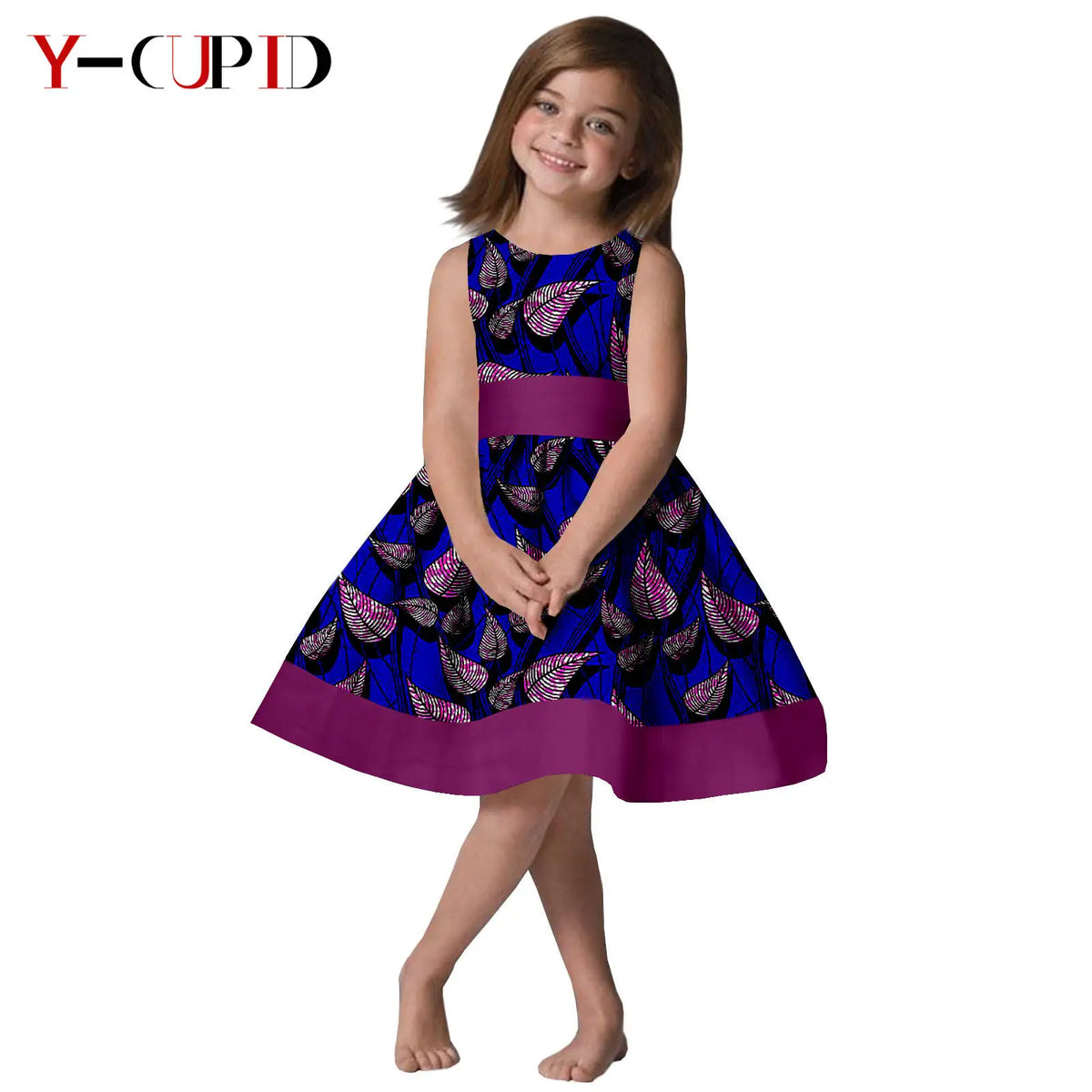 Vestido Algodón Sin Mangas Verano Niña | Estampado Dashiki | Tallas XS-XXL | Tico Trendy