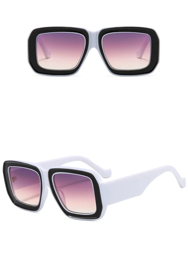 Gafas de Sol Cuadradas Grandes Retro Estilo Único Moderno