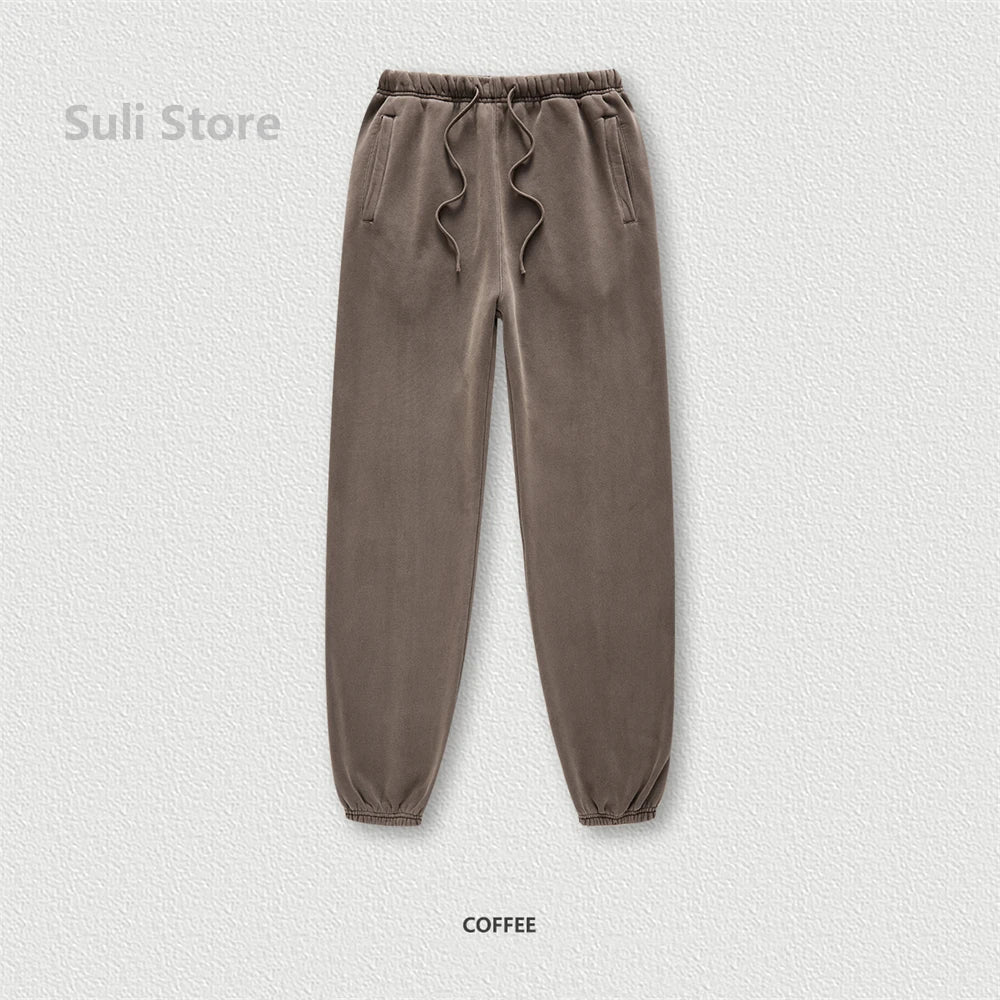 Jogger Polar 355GSM Lavado | Unisex Suelto Retro | Pantalón Chándal Cálido | Invierno 2025 | Ticotrendy
