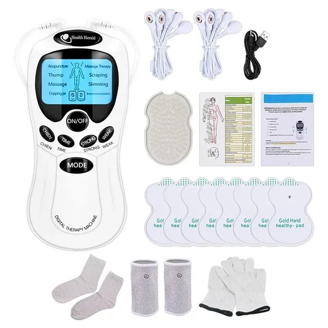 Masajeador Muscular TENS Eléctrico | Terapia Digital Pulso Estimulador | Cuidado Cuerpo Completo