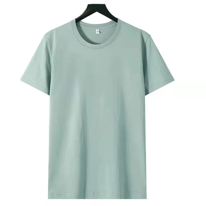 Camiseta Básica de Algodón Unisex | Media Manga | Colores Sólidos | Corte Casual