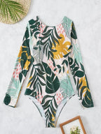 Traje de Baño Una Pieza Manga Larga | Estampado | Buceo y Playa