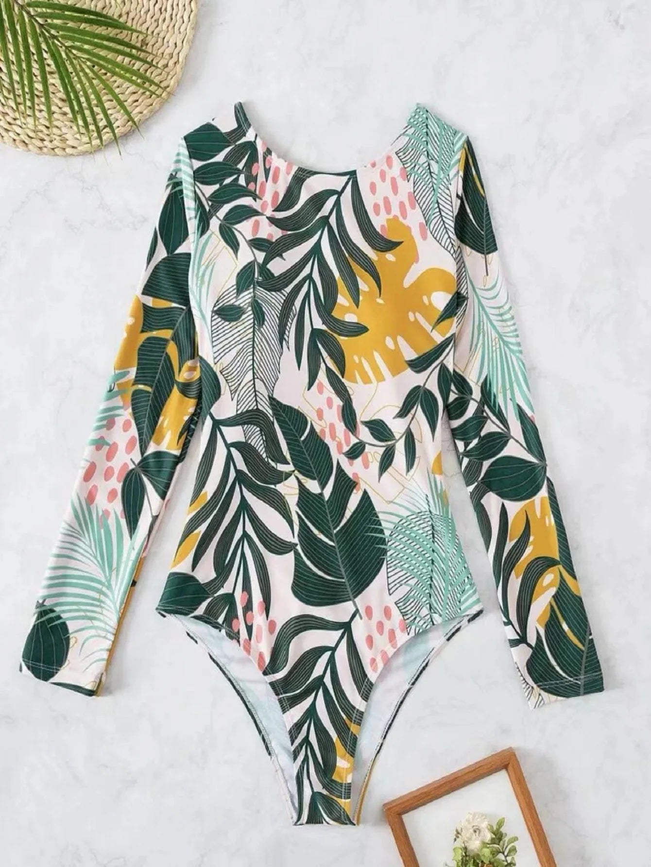 Traje de Baño Una Pieza Manga Larga | Estampado | Buceo y Playa