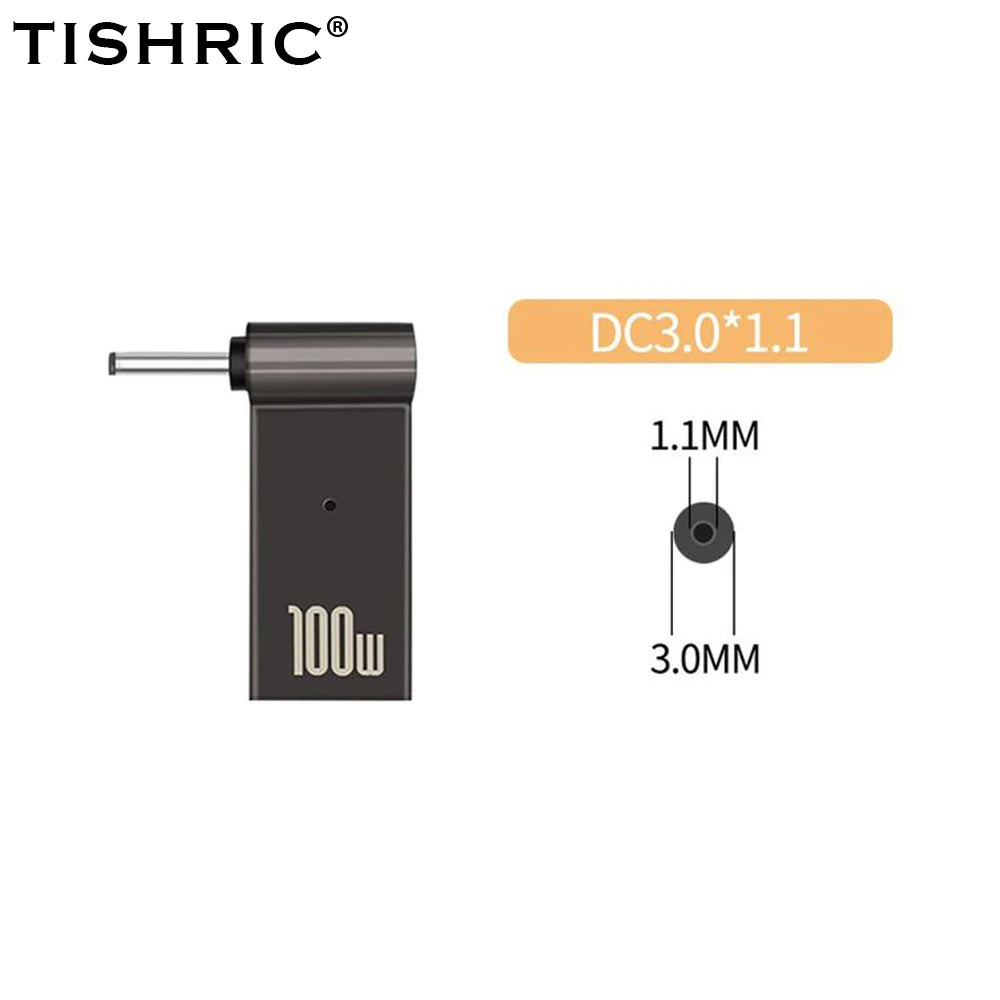 Adaptador Tipo C A DC | Cargador Laptop 100W | Convertidor Power Delivery | Ticotrendy