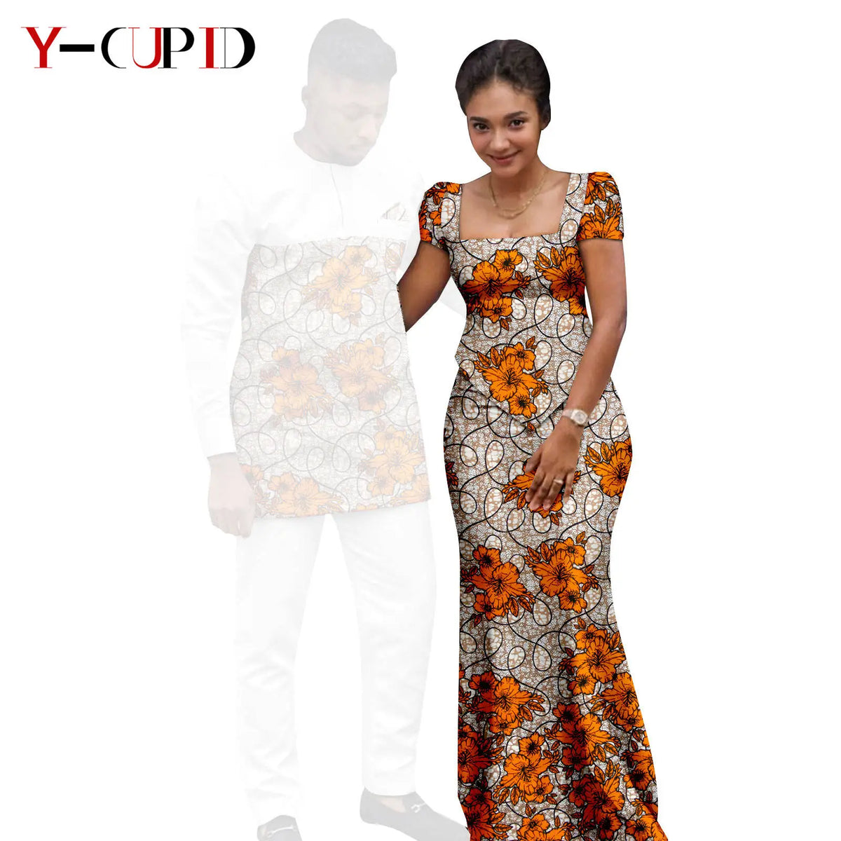 Conjunto Falda y Top Africano Bazin Riche Pareja | Top y Pantalón | Tallas XS-6XL | Tico Trendy