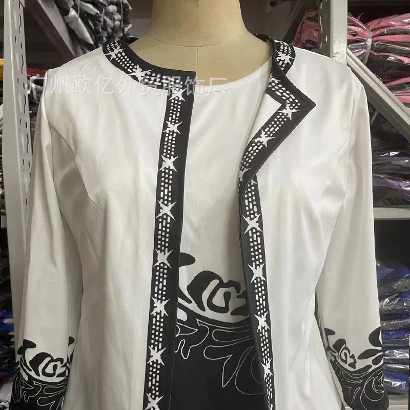 Conjunto de Falda y Cárdigan | Sin Mangas | Estilo Casual