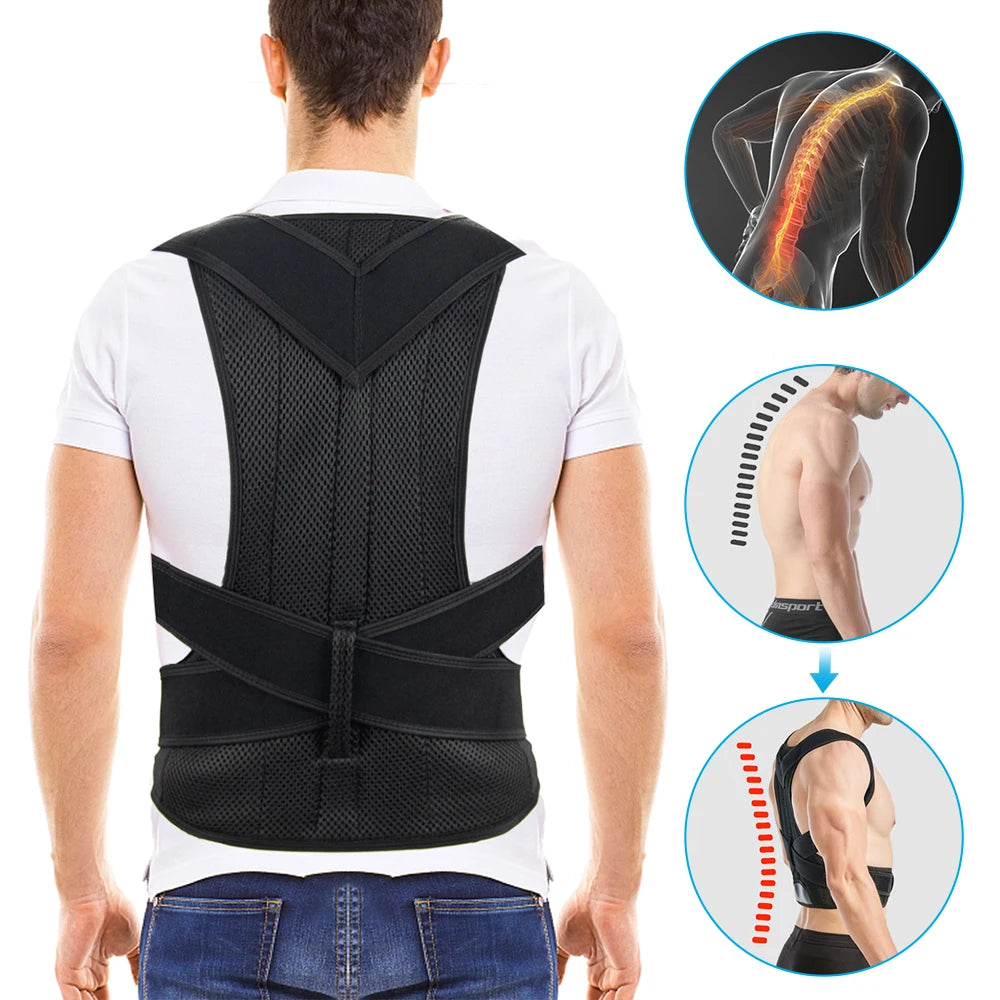 Corrector de Postura con Barra de Aleación | Soporte para Escoliosis y Espalda | Corsé Ortopédico | Tico Trendy