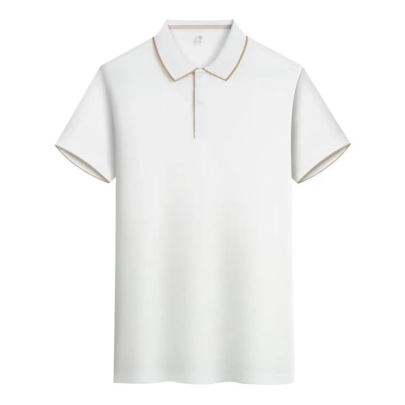 Polo Clásico Hombre ∣ Verano Manga Corta ∣ Color Sólido Básico