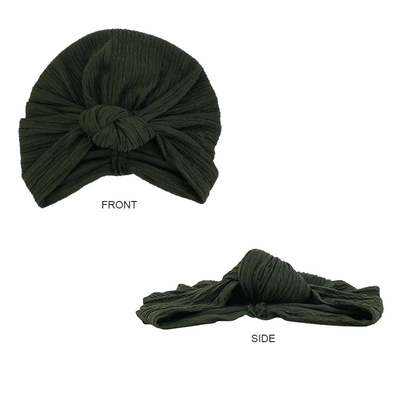 Turbante Elástico con Volantes | Diadema Trenzada Anudada | Accesorio Versátil