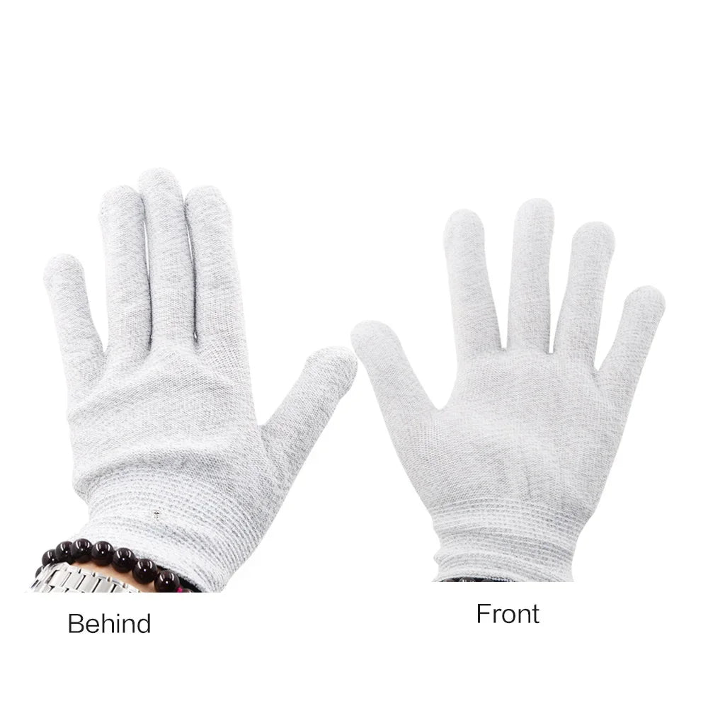 Guantes de Masaje de Fisioterapia Tens con Electrochoque Eléctrico