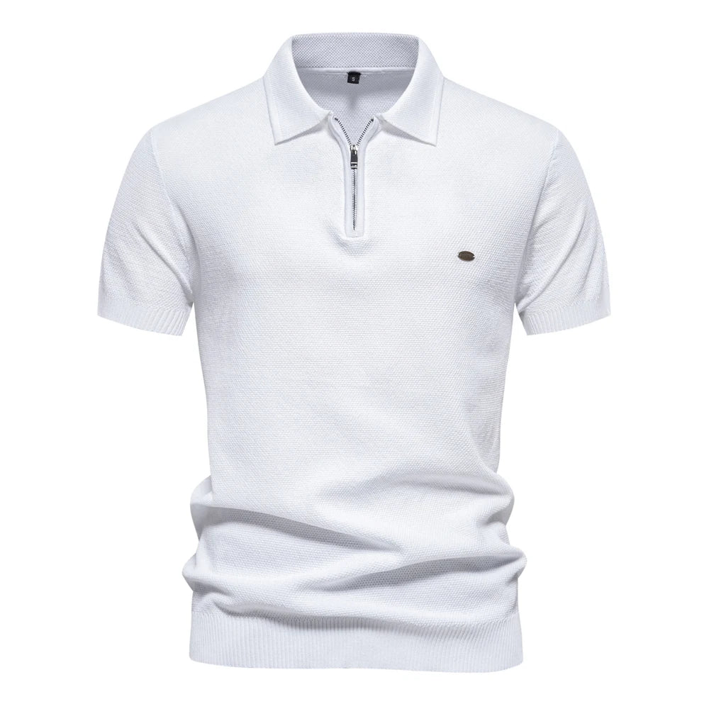 Polo Punto Acanalado Texturizado Hombre | Transpirable Fresco | Tallas S-XXL | Tico Trendy