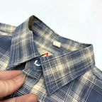 Camisa Cuadros Hombre | Algodón 100% | Estilo Retro Japonés | Manga Corta | Ticotrendy Costa Rica