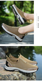 Mocasines Casuales Hombre | Malla Respirable Ligera Confort Estilo Tico | Talla Grande