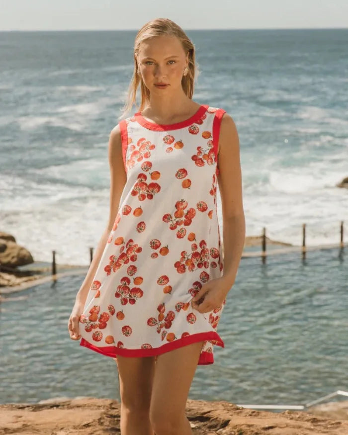 Minivestido Estampado Bohemio para Playa