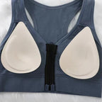 Top Deportivo Cremallera Frontal | Cuello V | Acolchado Sin Costuras | Ticotrendy