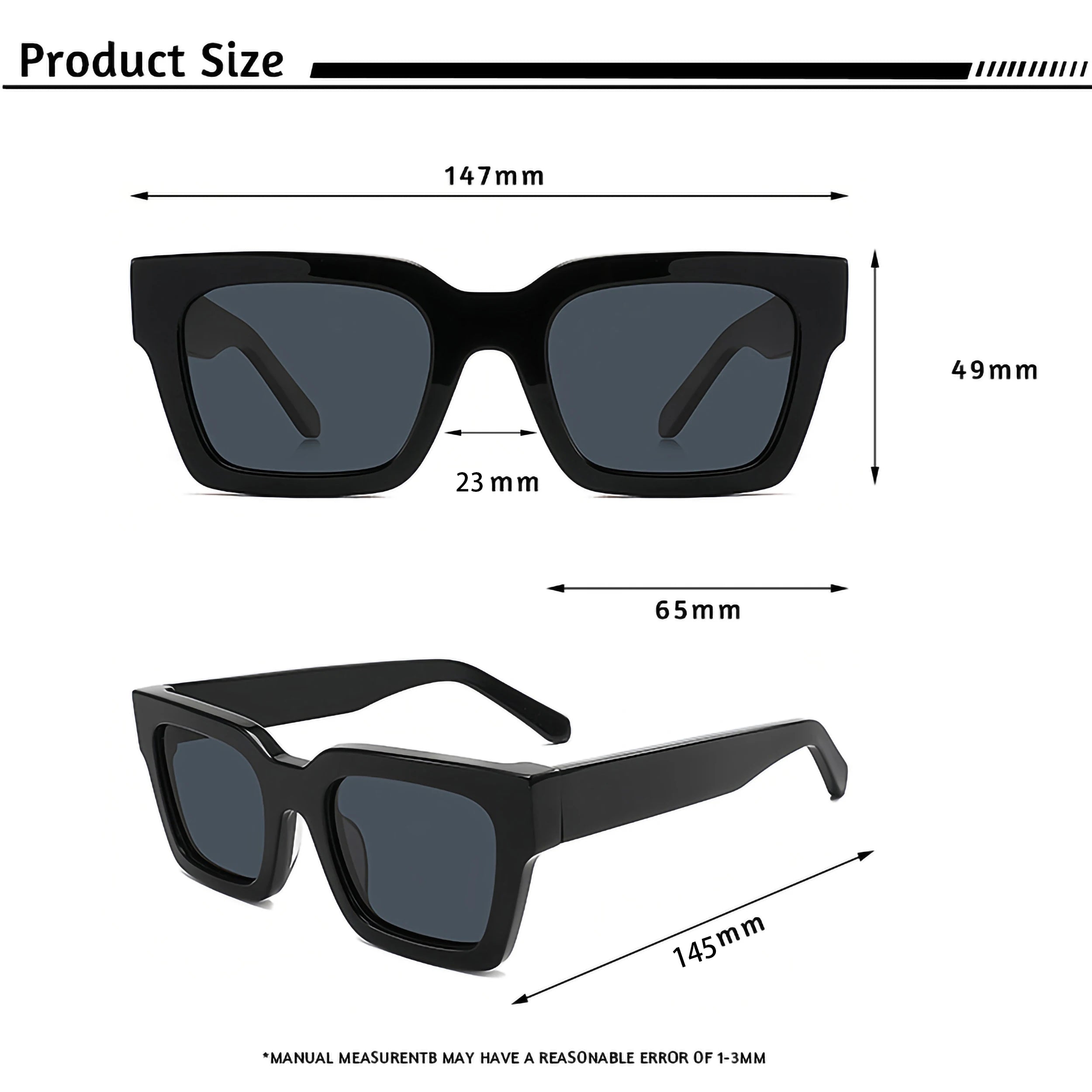 Gafas de Sol Polarizadas CATERSIDE | Cuadradas Minimalistas | Unisex