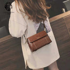 LAORENTOU, bandolera de cuero suave para mujer, moda Retro, bolsos de mensajero de gran capacidad para niña, monederos