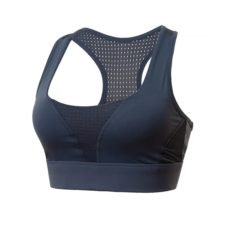 Cloud Hide-Top deportivo de S-5XL para mujer, sujetador de Yoga, sostén push-up, camiseta de gimnasio BH, ropa deportiva a prueba de golpes, Top de talla grande