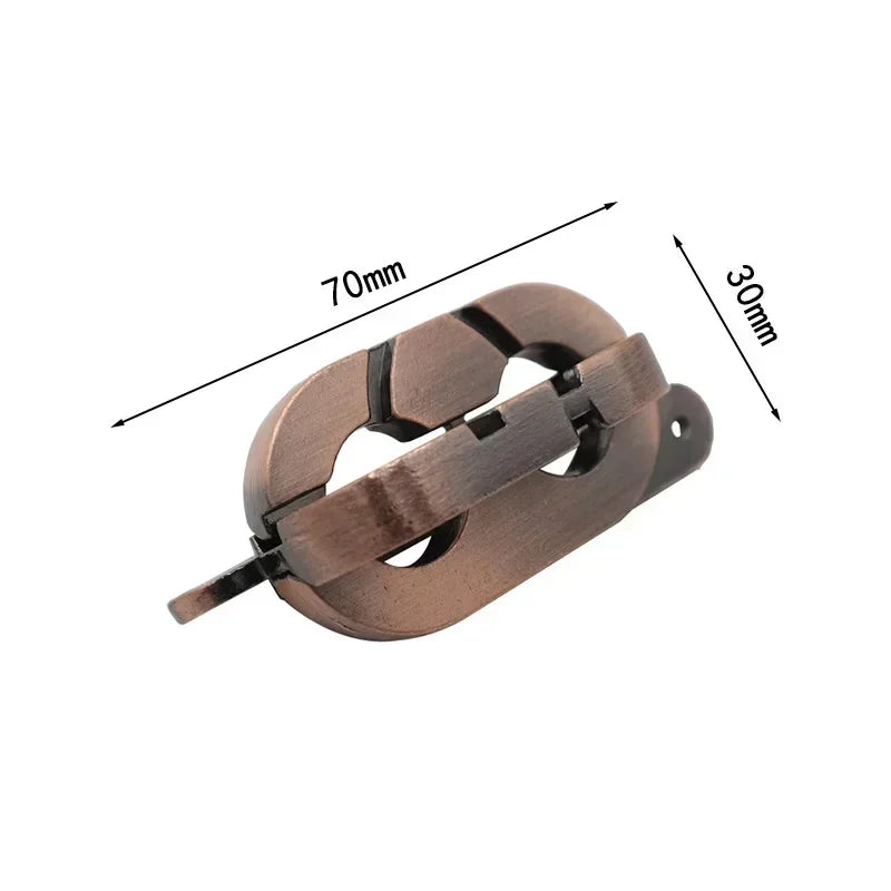 Rompecabezas de Metal IQ clásico creativo, rompecabezas mágico desconcertante, juego de juguetes para niños y adultos, regalos divertidos para niños