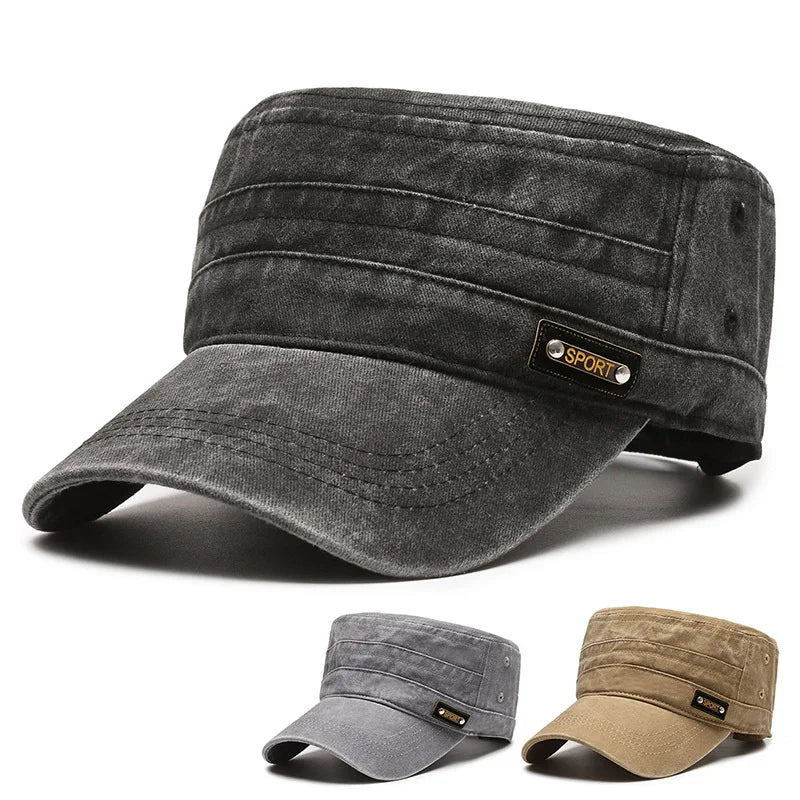 Gorra Béisbol Retro Hueso Plana Secado Rápido | Deporte Caza Pesca Unisex