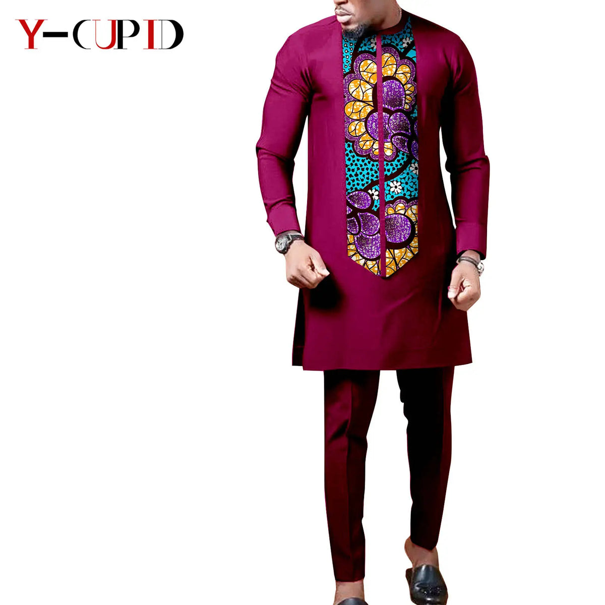 Vestido Dashiki Africano Caftán Boda Pareja | Camisa y Pantalón | Tallas XS-6XL | Tico Trendy