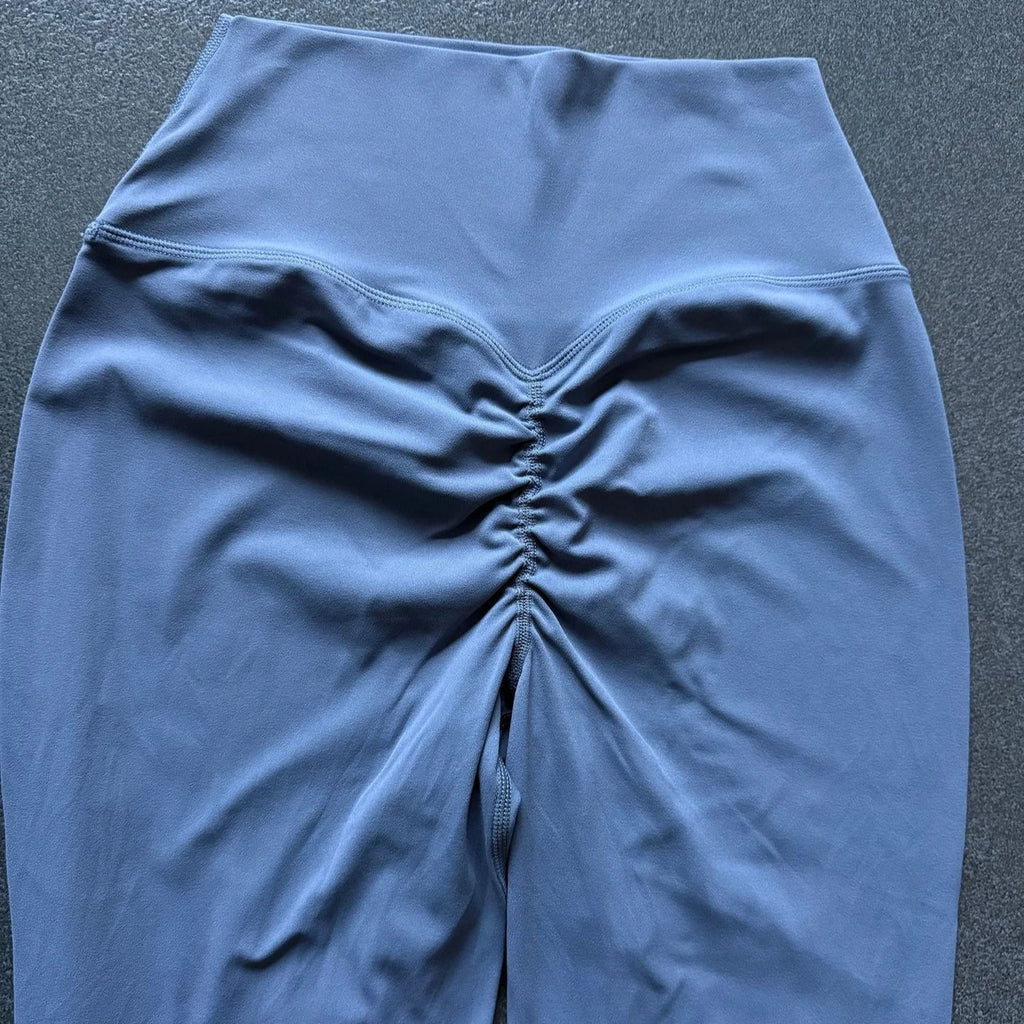 VEQKING Pantalones de Yoga de Cintura Alta para Mujer, Leggings Deportivos con Efecto Scrunch Oculto, de Secado Rápido, Mallas de Gimnasio Suaves para Entrenamiento y Running