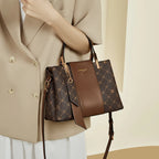 Marca LAORENTOU, bolso de mano de cuero sintético para mujer, bolso de hombro clásico para Otoño e Invierno 2025, bolso de mano de gran capacidad para trabajo de oficina