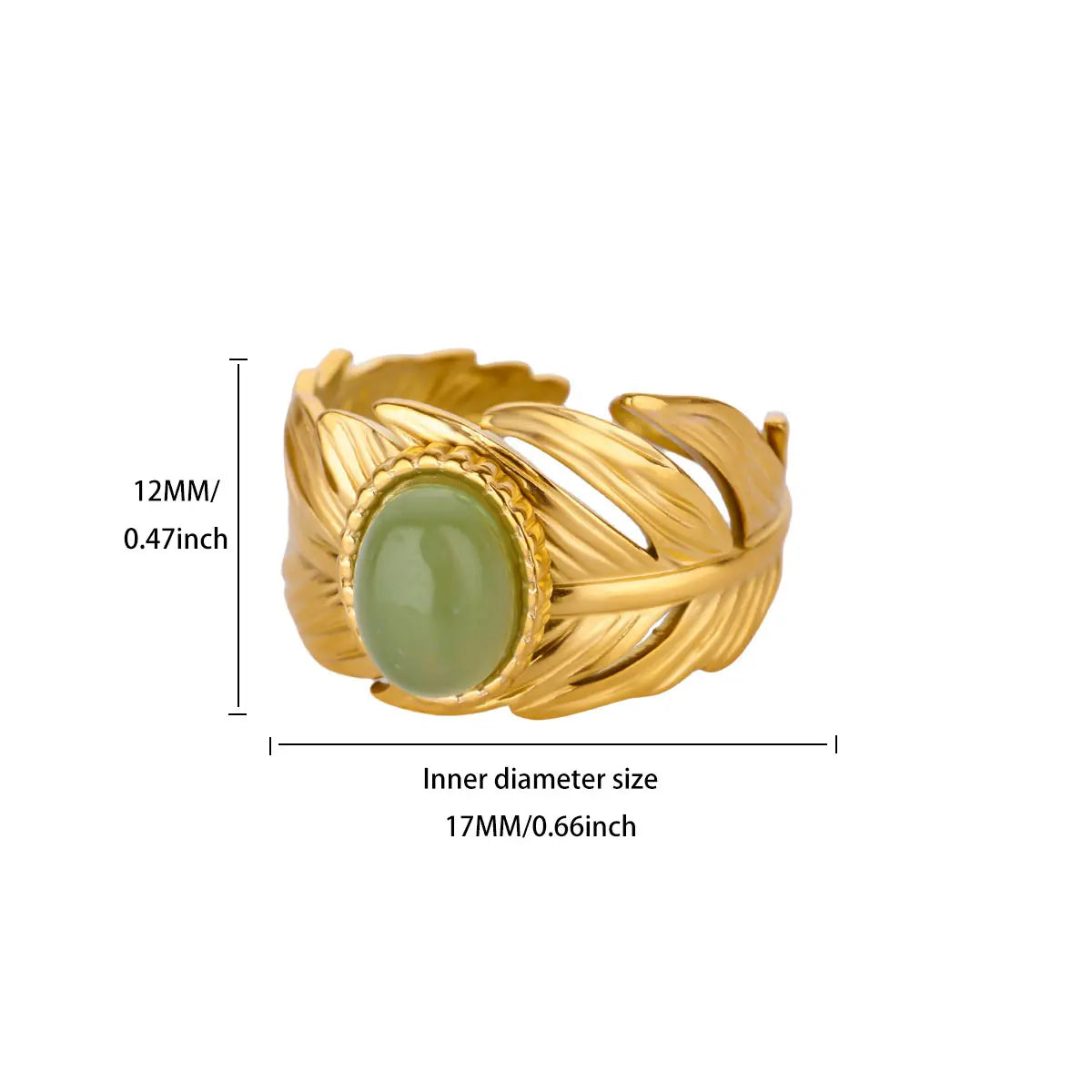 Anillo Ticotrendy Lujo | Ópalo Circón | Corazón Estrella Flor | Acero Oro