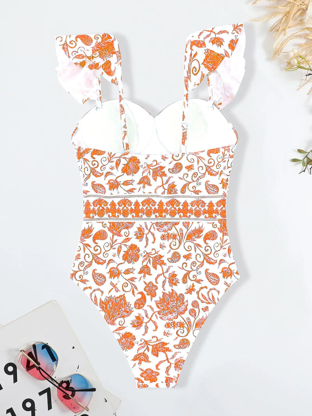 Traje de Baño de Una Pieza Sexy | Estampado Retro | Estilo Tico