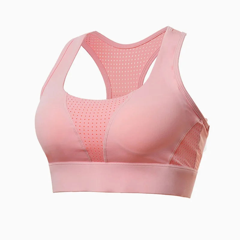 Cloud Hide-Top deportivo de S-5XL para mujer, sujetador de Yoga, sostén push-up, camiseta de gimnasio BH, ropa deportiva a prueba de golpes, Top de talla grande