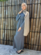 Vestido Bandage de lino y algodón Eid para mujer, vestido de fiesta Abaya musulmán, caftán árabe de Dubái, Turquía, Marruecos, vestido islámico