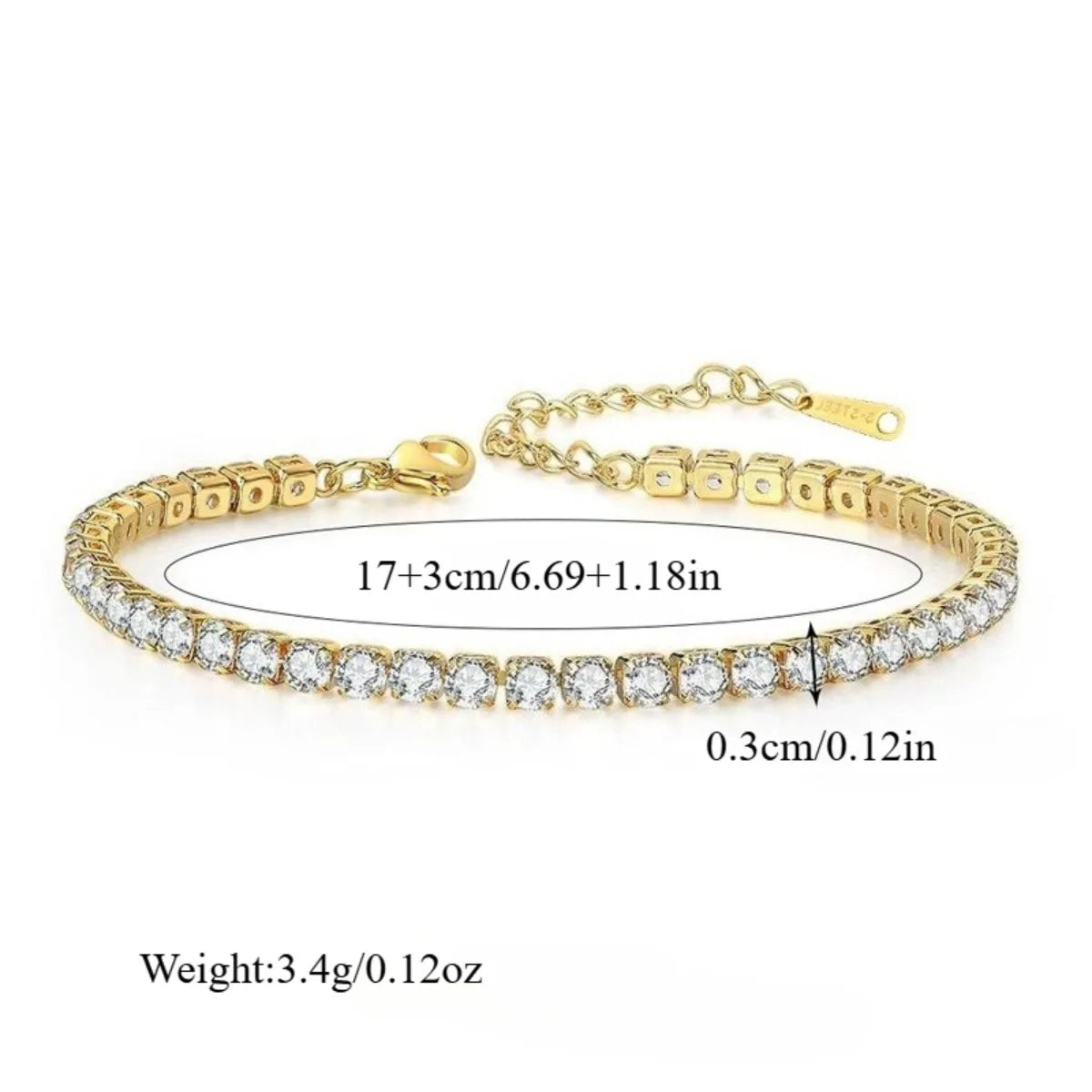 Pulseras de cadena de tenis de circonio brillante de acero inoxidable para mujeres y niñas, brazalete de lujo, accesorios de mano, regalos de joyería para amigos